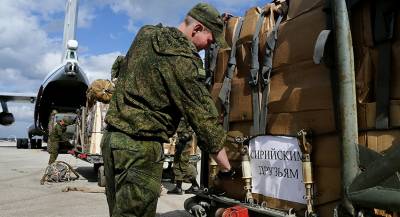 Российский конвой доставил продукты в сирийскую Хаму