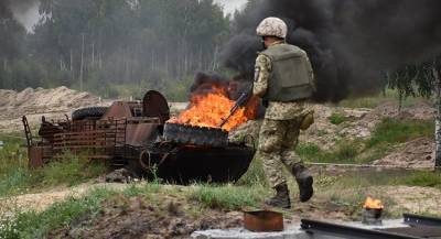 Украинский военный подорвался на собственной мине