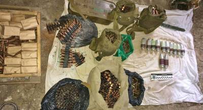 На заброшенной заправке в ЛНР нашли гранатомёты и боеприпасы