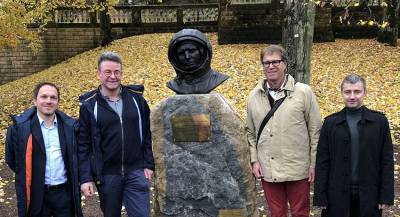 Памятник Юрию Гагарину установили в Люксембурге